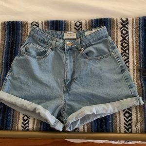 High Waisted Denim Shorts
